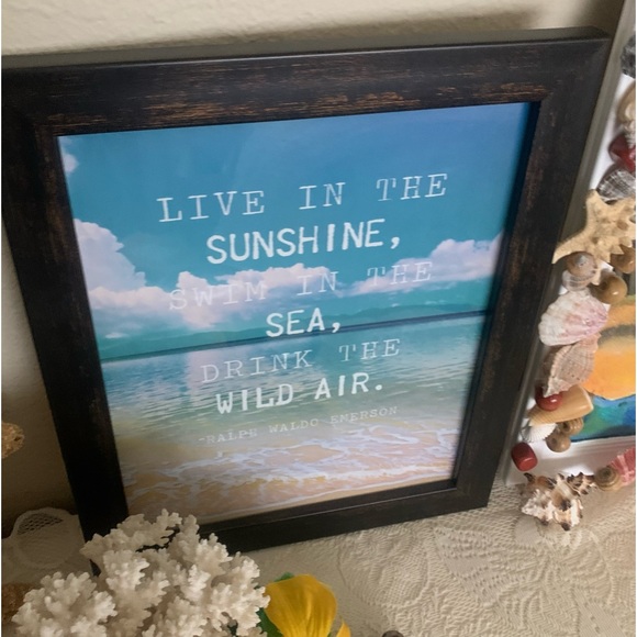 Framed Inspirational Ocean Print - Picture 3 of 9